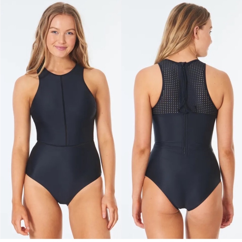 RipCurl Mirage Ultimate Black One-Piece Swimsuit